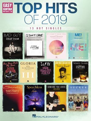 cover image of Top Hits of 2019 Easy Guitar Songbook